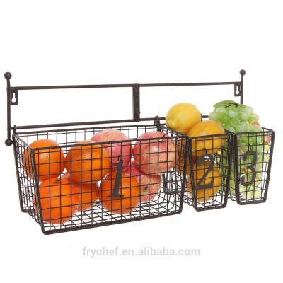 Large Storage hanging storage wire kitchen vegetable storage baskets