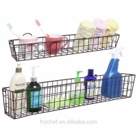 Bathroom & Kitchen Wall Metal Wire Storage Basket Shelves / Display Racks 2Set