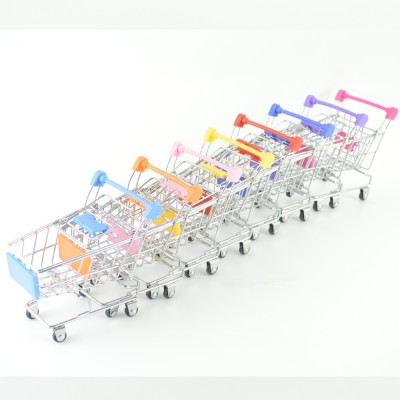 Mini Toy Shopping Cart - Pen/Pencil/PostIt Holder Desk Accessory F0081